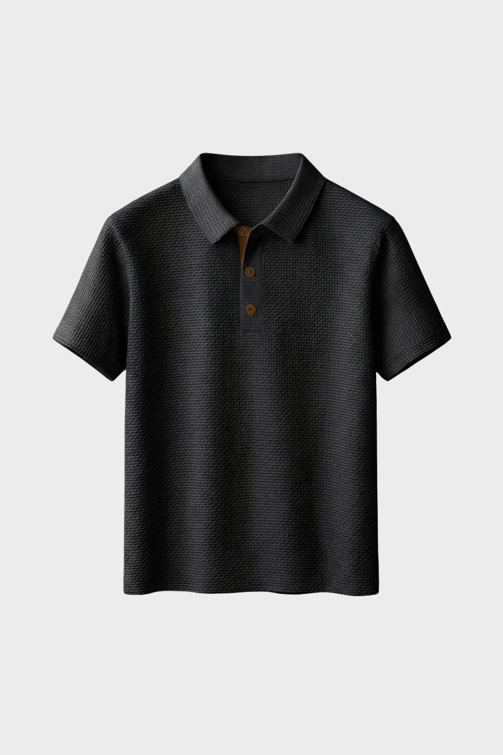 Herren Poloshirt Kurzarm Knopfleiste – Material-Detail