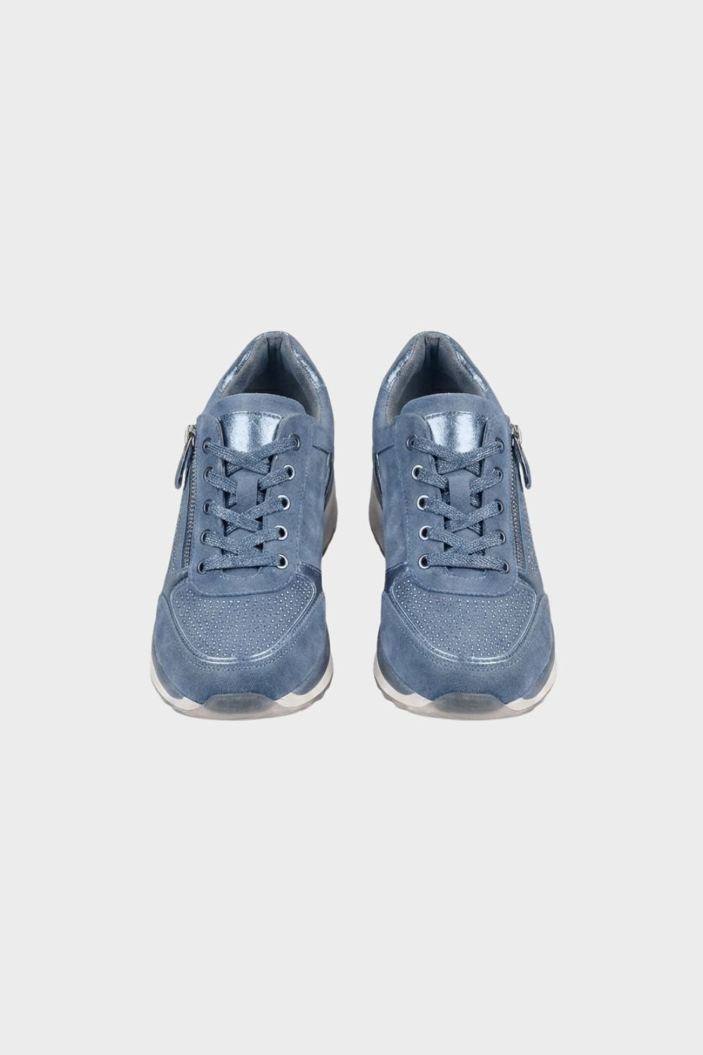 Damen Sneaker Schnürung Reißverschluss – Lifestyle-Look