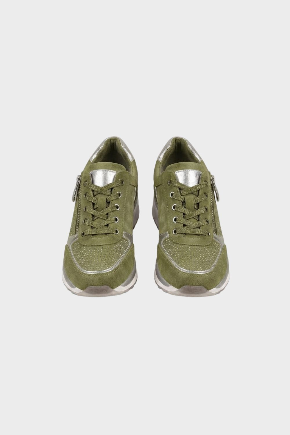 Damen Sneaker Schnürung Reißverschluss – Material-Detail