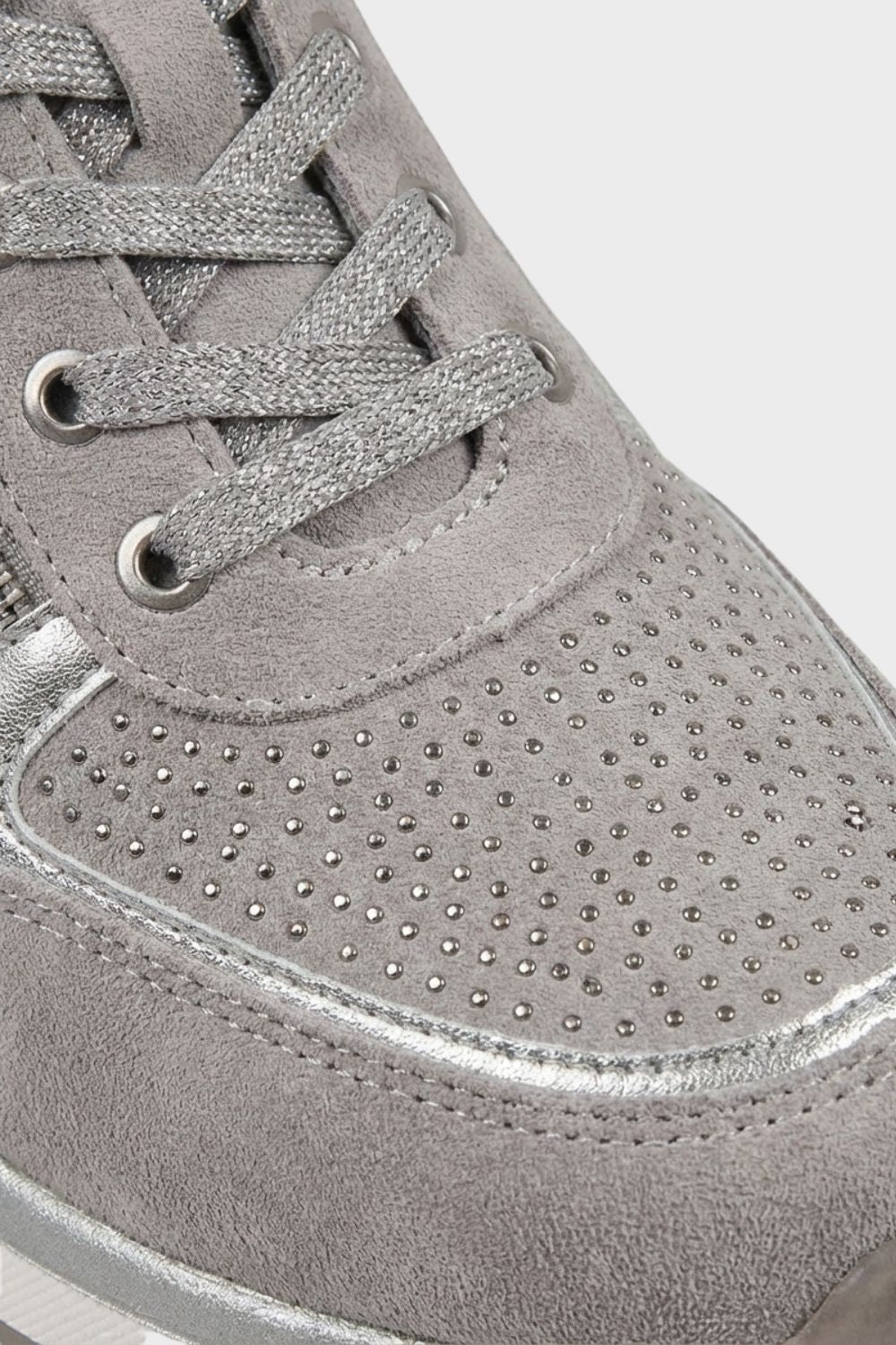 Damen Sneaker Schnürung Reißverschluss – Detail-Ansicht