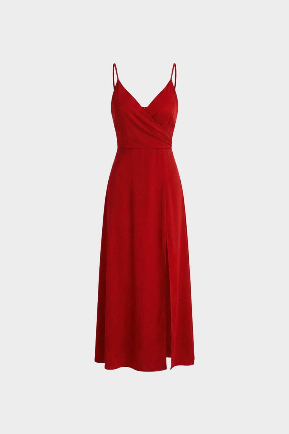 Damen Wickel-Maxikleid Spaghettiträger – Garderobe-Detail