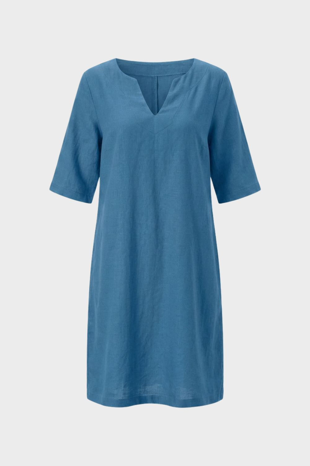Damen Kleid Kurzarm | V-Ausschnitt