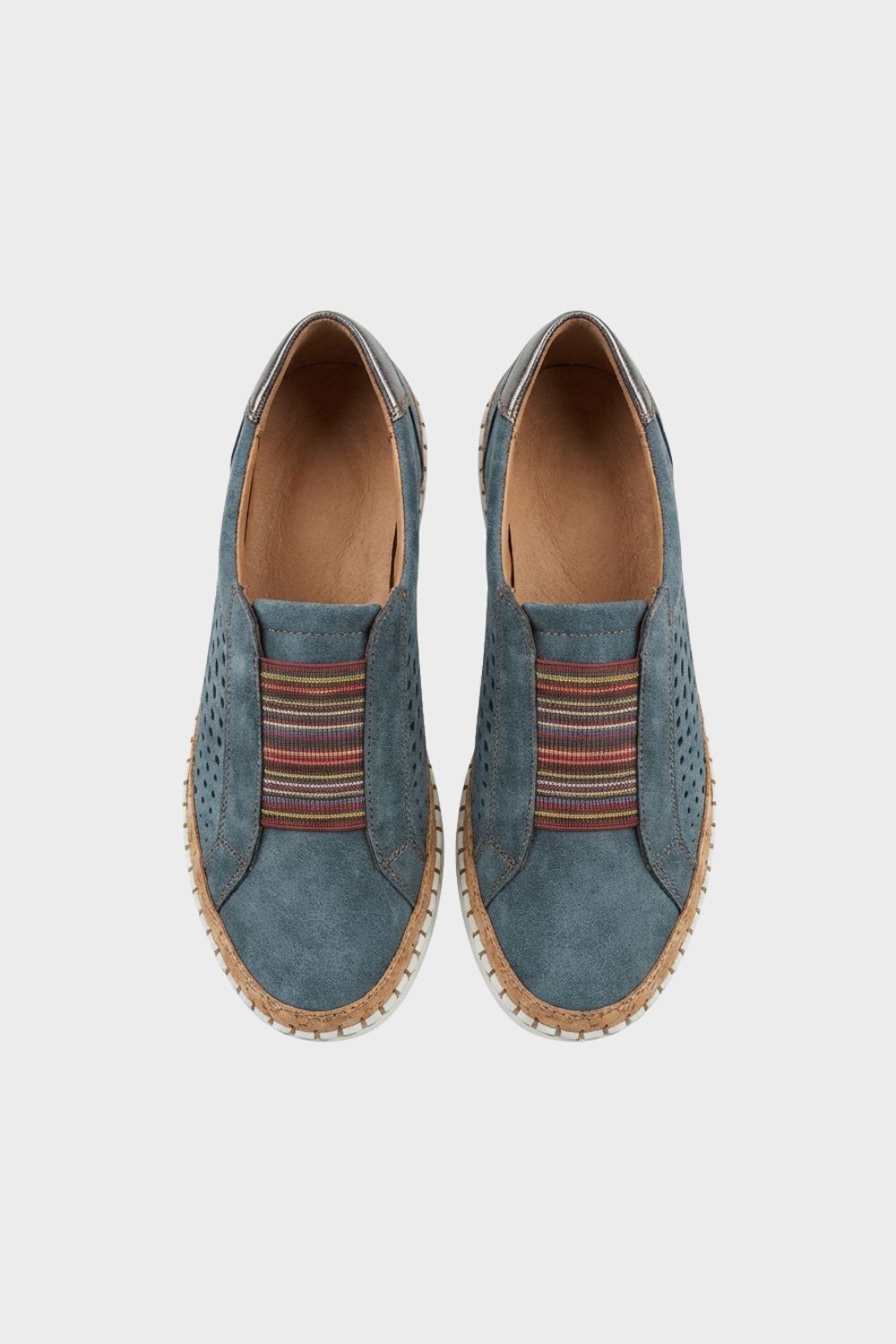 Damen Slipper Halbschuhe Lochmuster – Hauptansicht