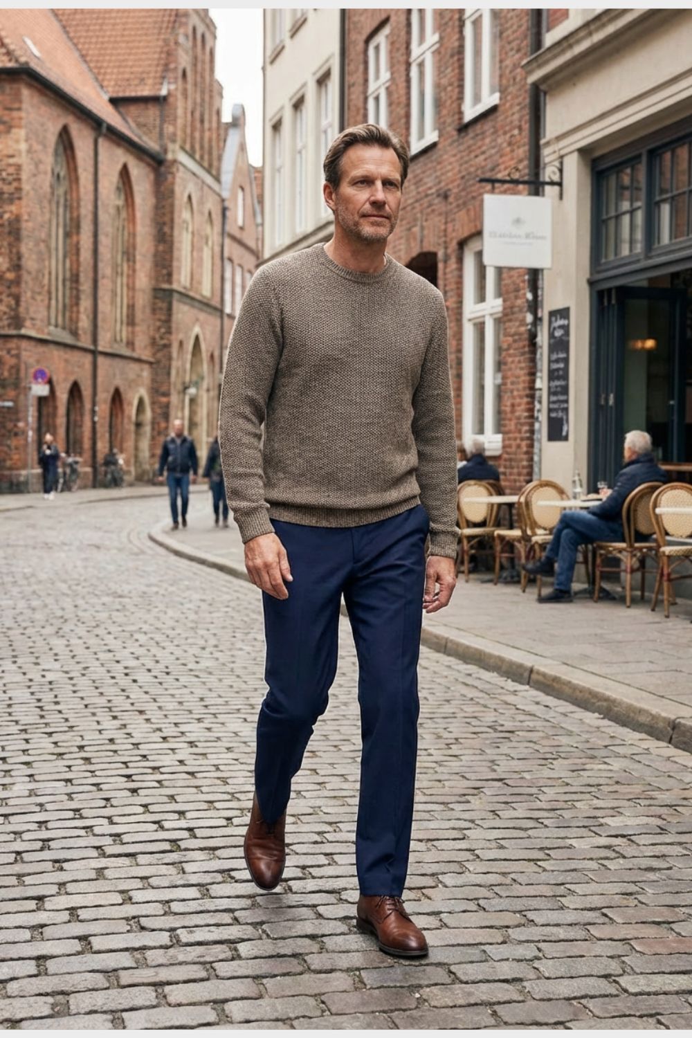 Herren Stoffhose Business Anzughose Slim Fit