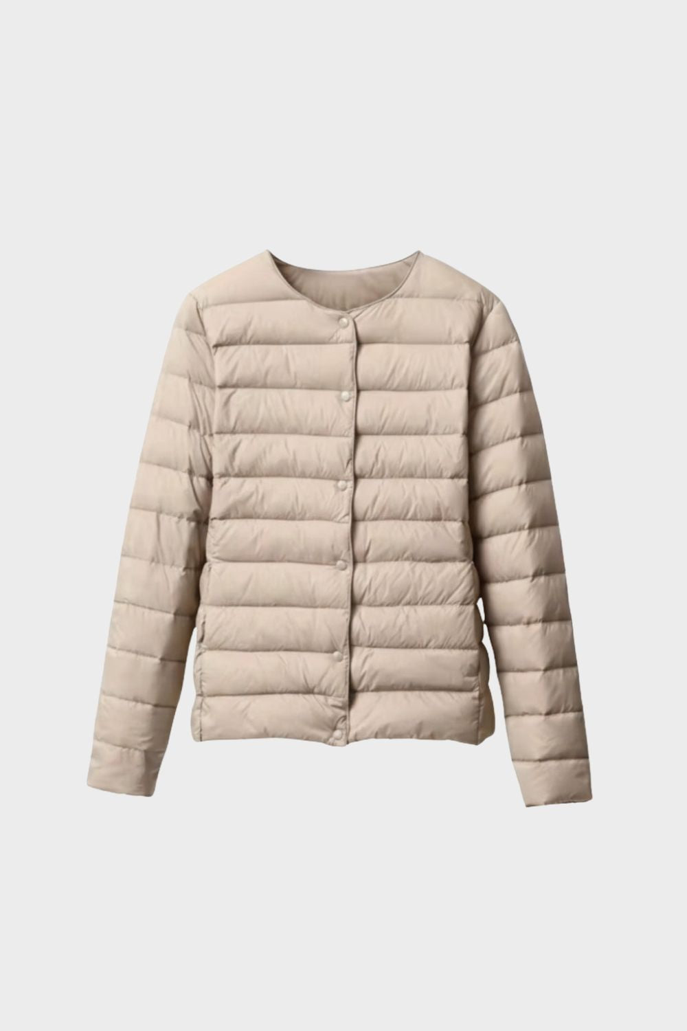 Damen Steppjacke Druckknöpfe – Hauptansicht