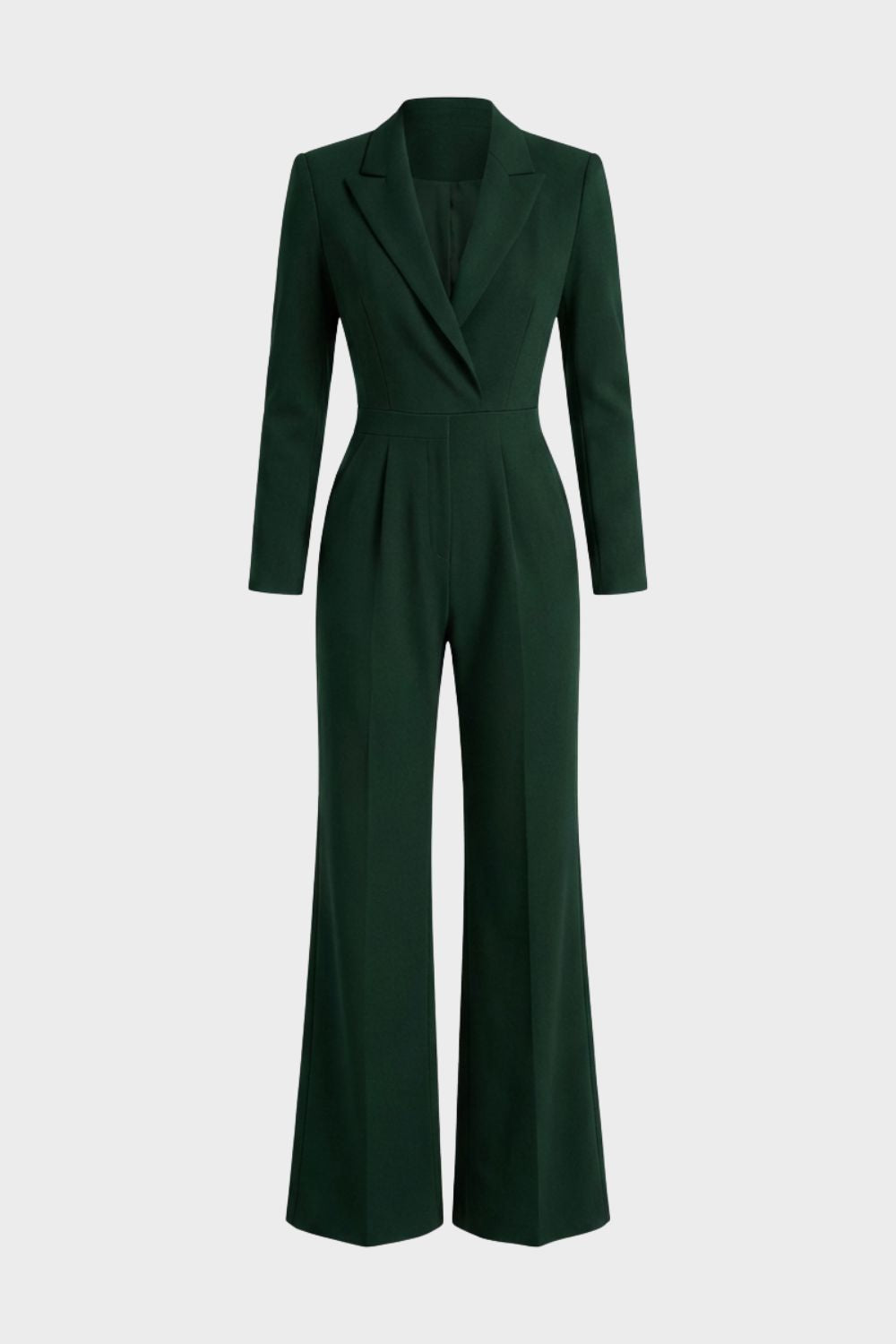 Damen Jumpsuit Reverskragen weites Bein – Lifestyle-Look