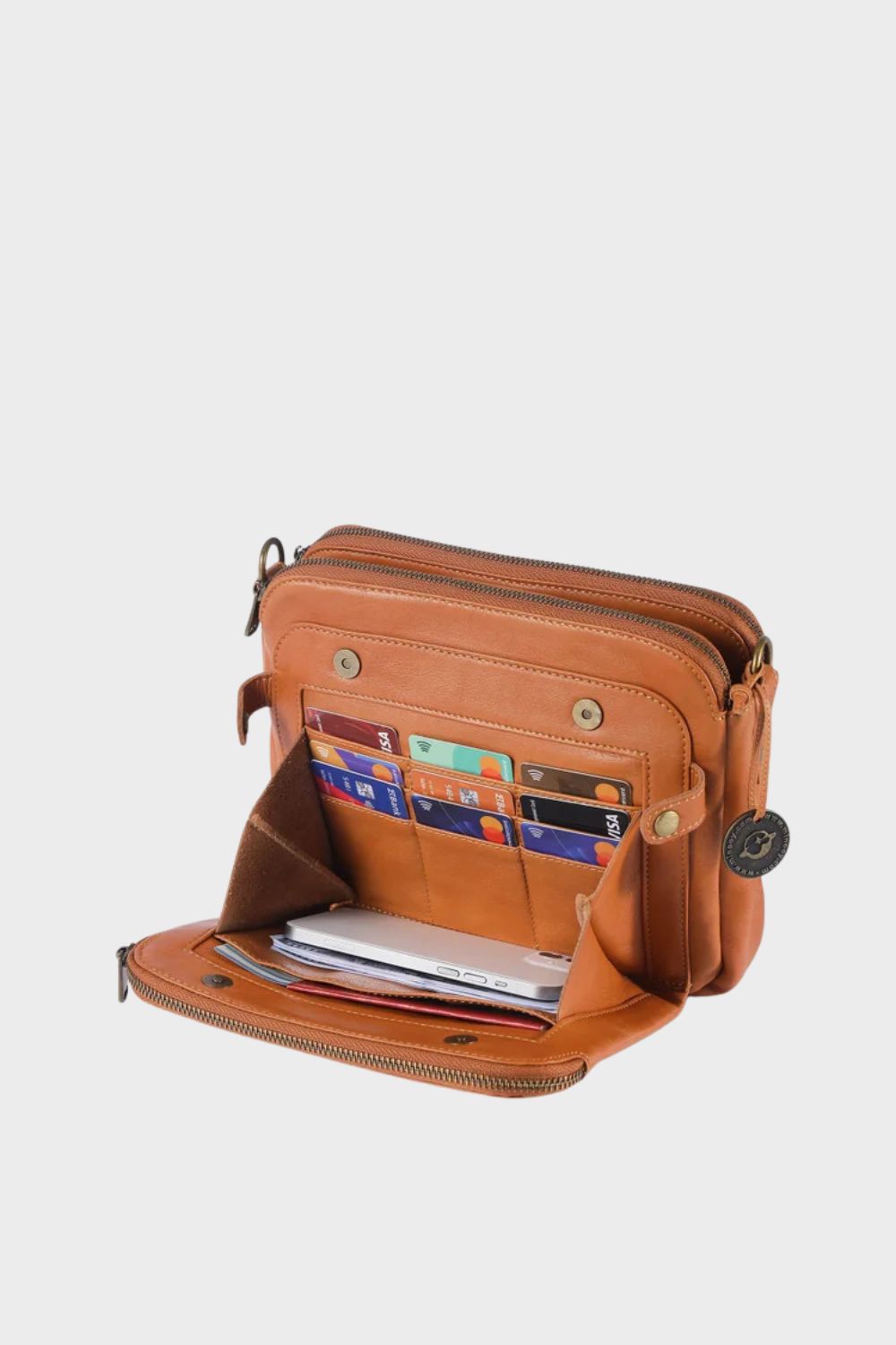 Damen Umhängetasche Crossbody Reißverschluss – Größentabelle