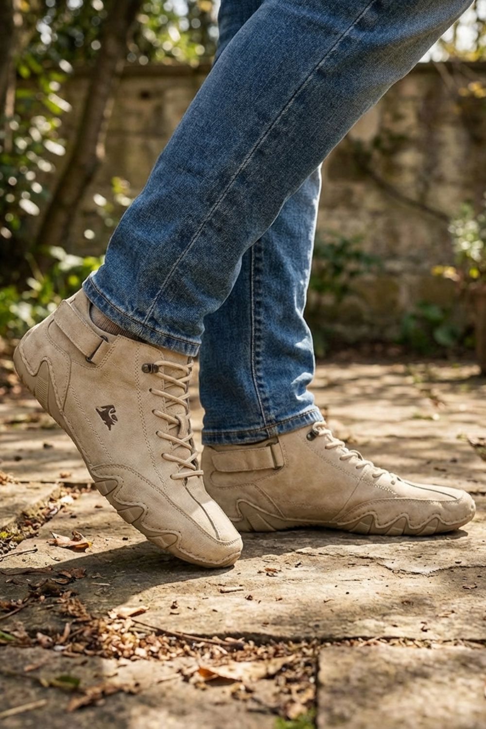 Herren Sneaker Schnürung Profilsohle – Detail-Ansicht