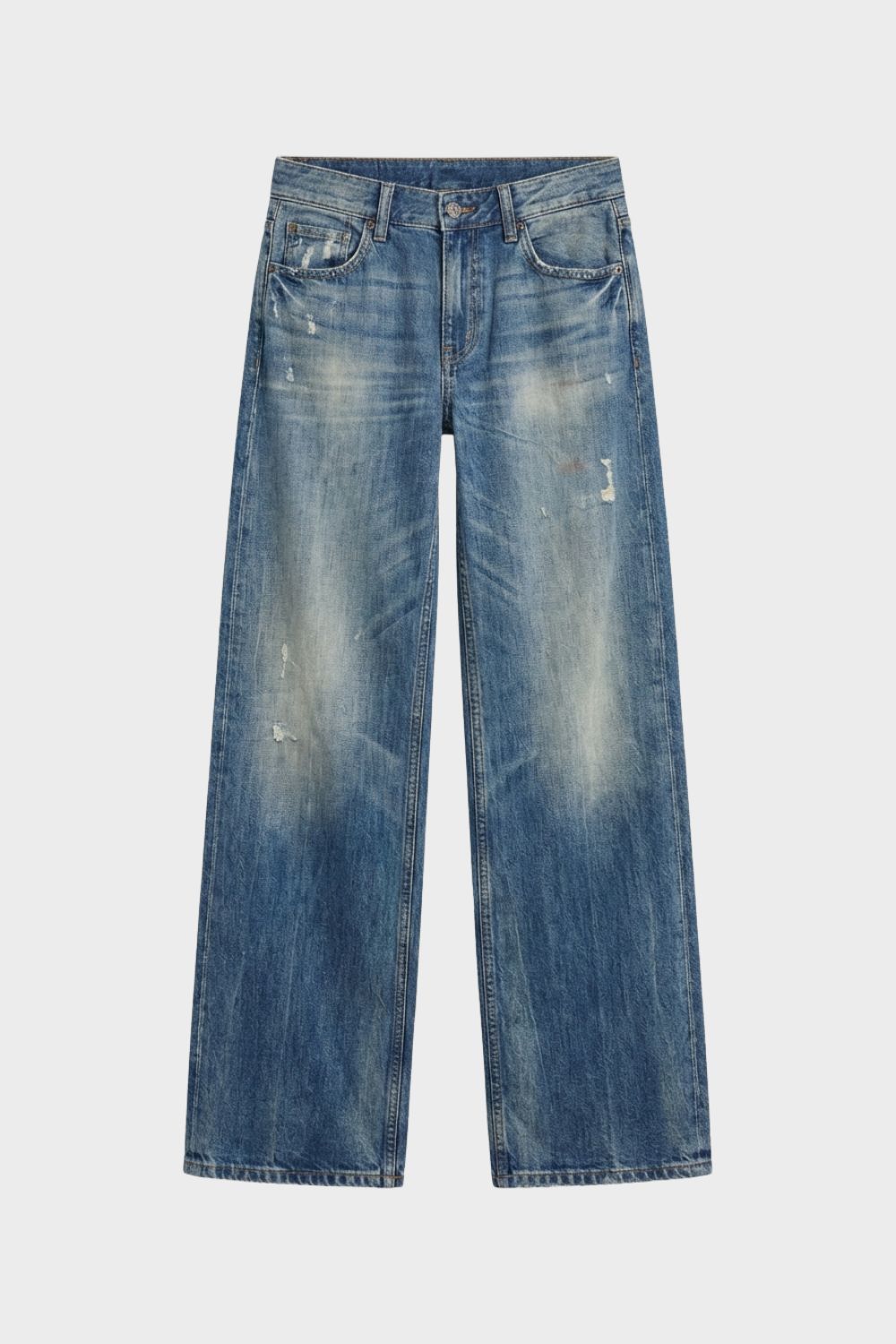 Damen Wide-Leg Jeans High Waist Used – Hauptansicht