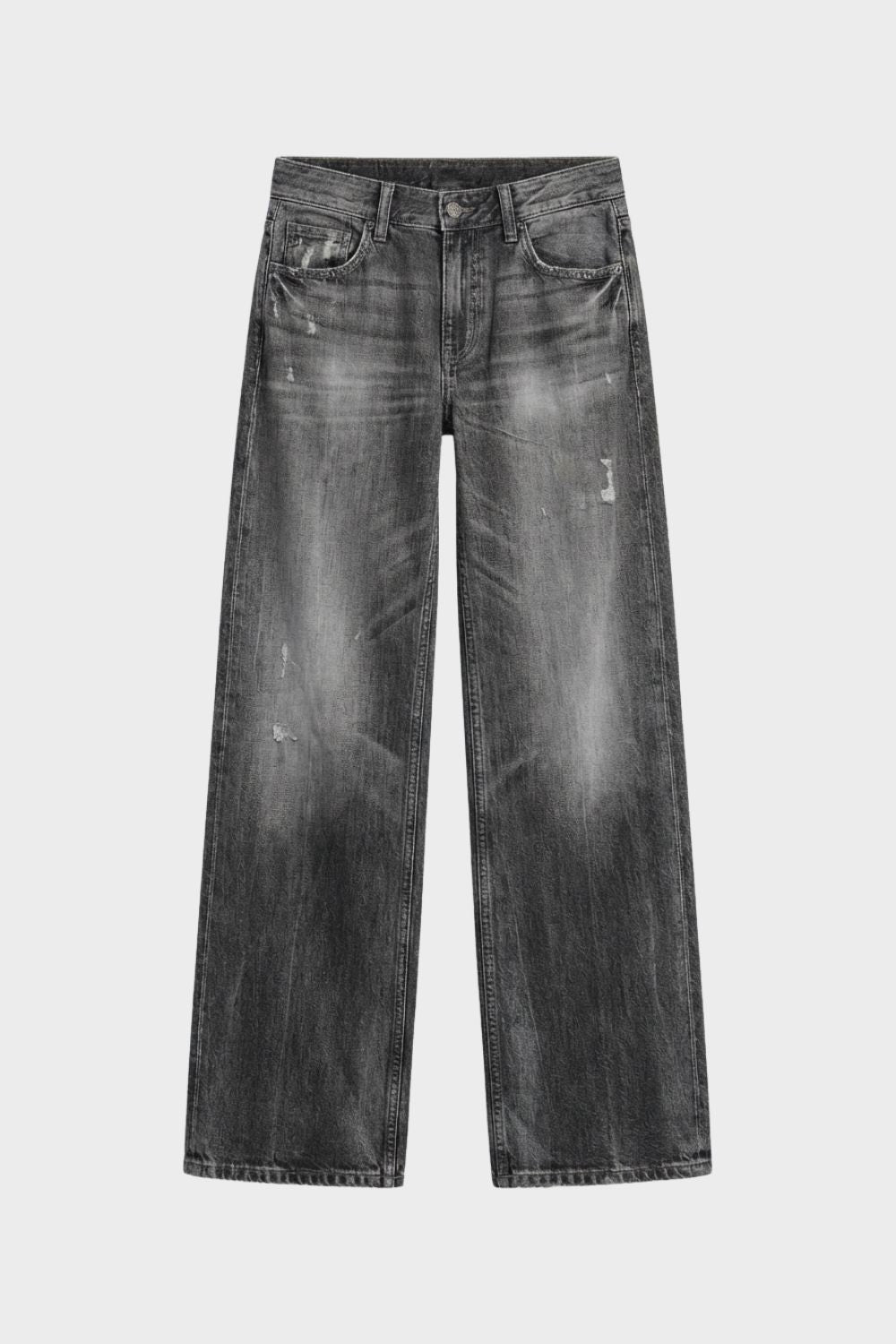 Damen Wide-Leg Jeans High Waist Used – Material-Detail
