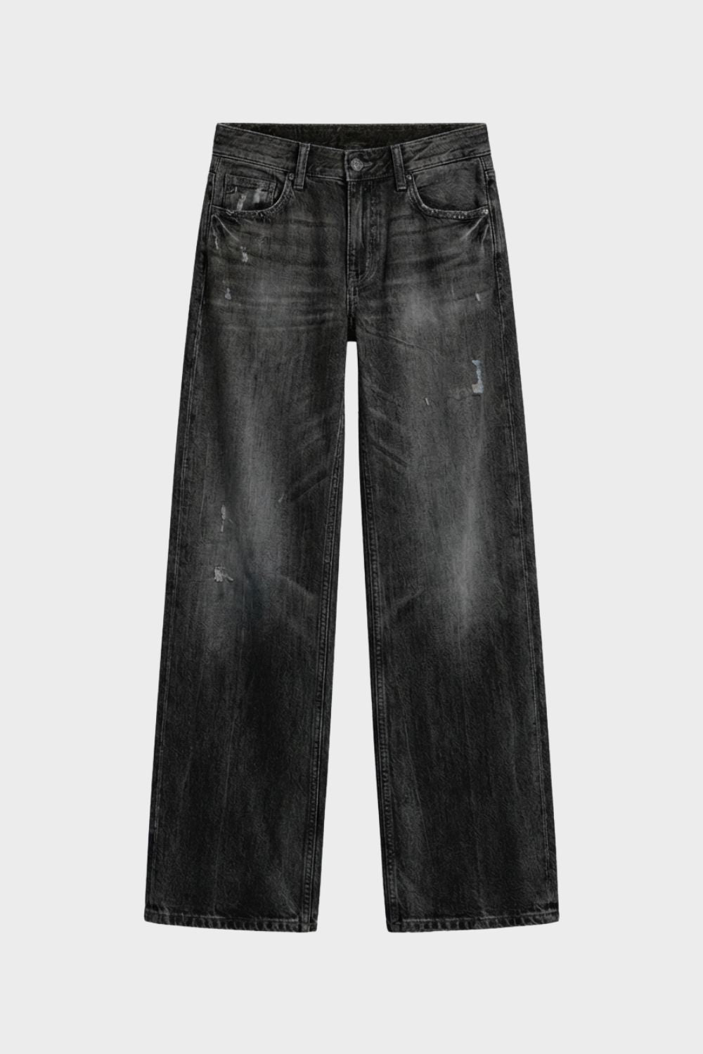 Damen Wide-Leg Jeans High Waist Used – Rückansicht