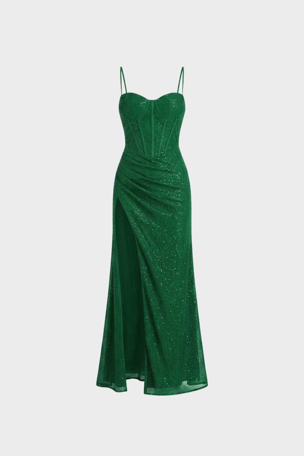 Damen Abendkleid Spaghettiträger Maxilänge – Lifestyle-Look