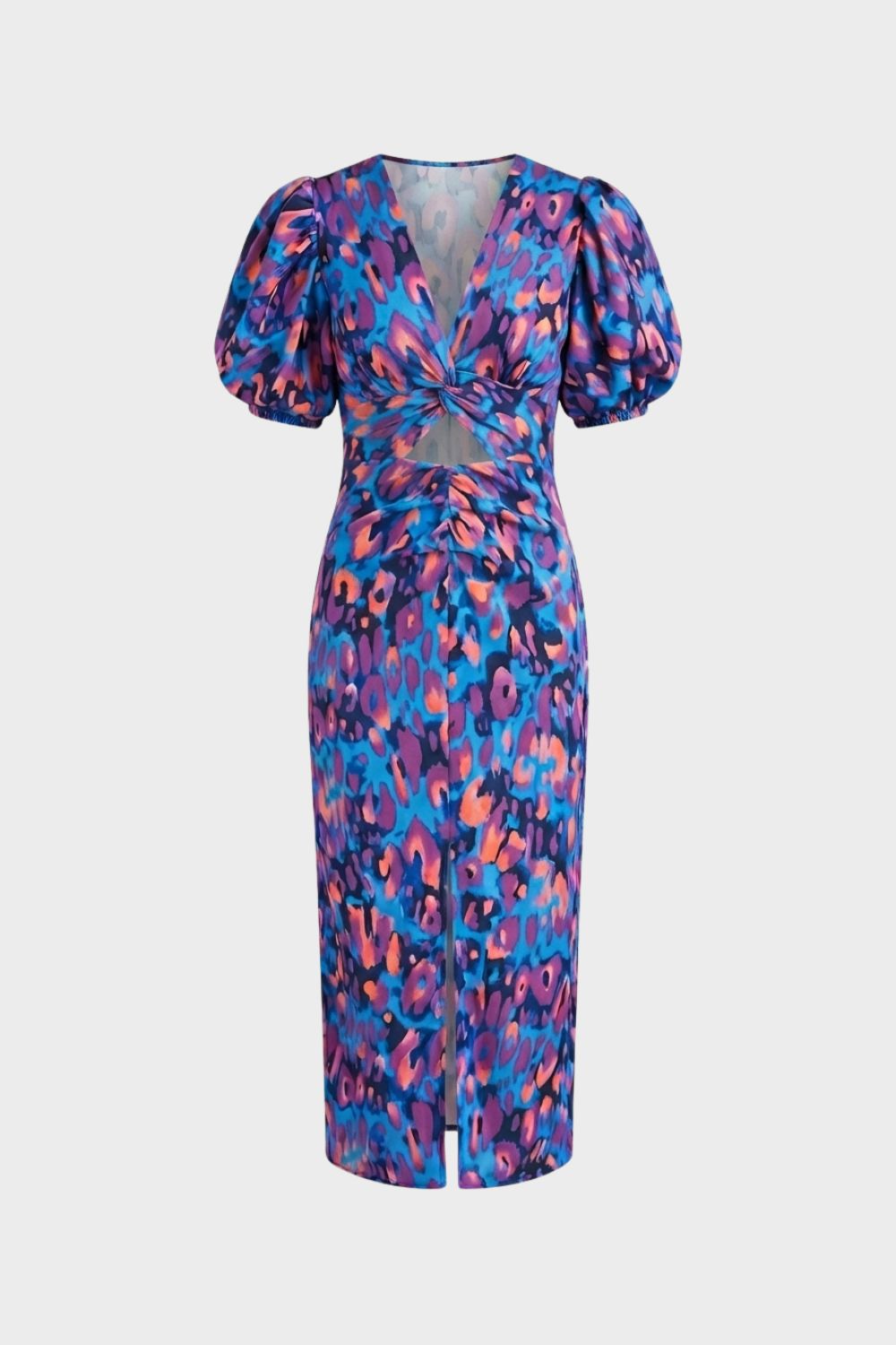 Damen Midikleid V-Ausschnitt Blumenmuster – Lifestyle-Look