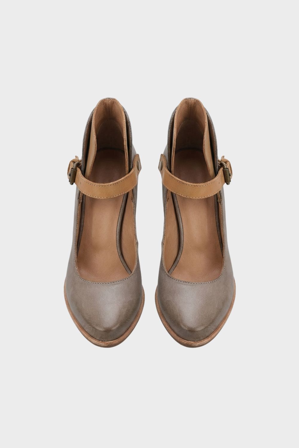Damen Mary Jane Pumps Riemchen Blockabsatz – Hauptansicht