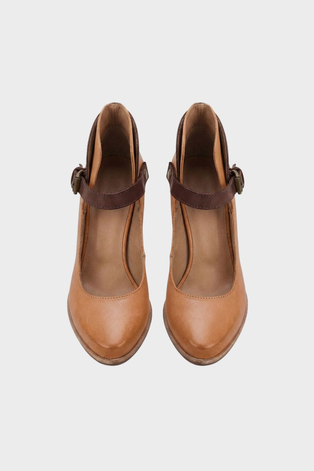 Damen Mary Jane Pumps Riemchen Blockabsatz – Lifestyle-Look
