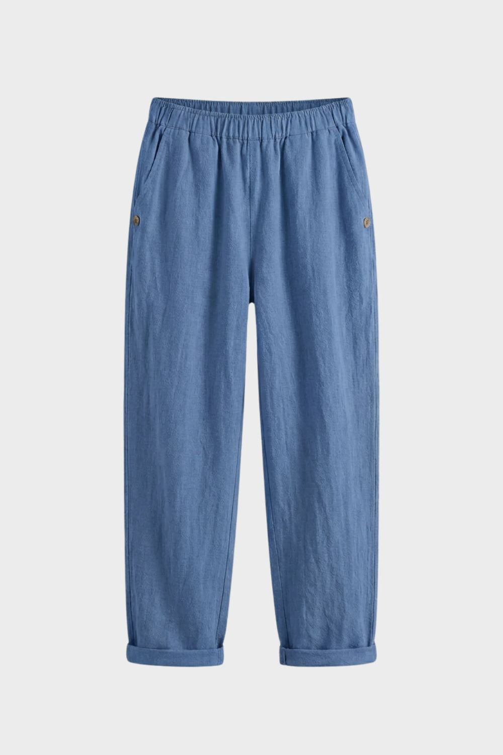 Damen Stoffhose Gummibund gerades Bein – Lifestyle-Look