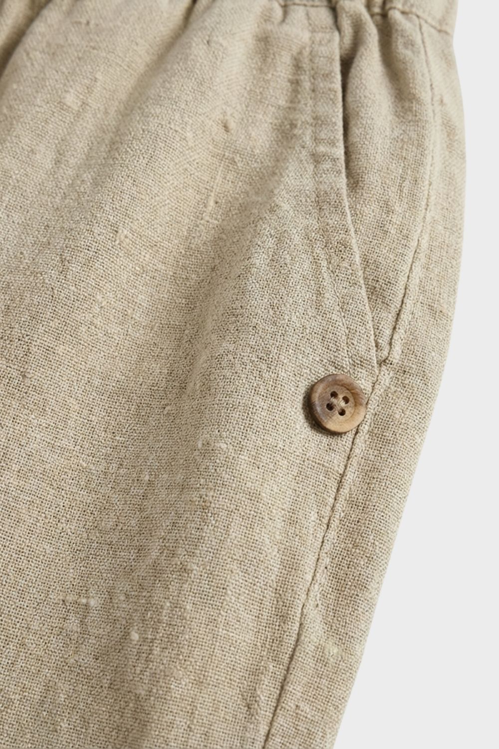Damen Stoffhose Gummibund gerades Bein – Detail-Ansicht