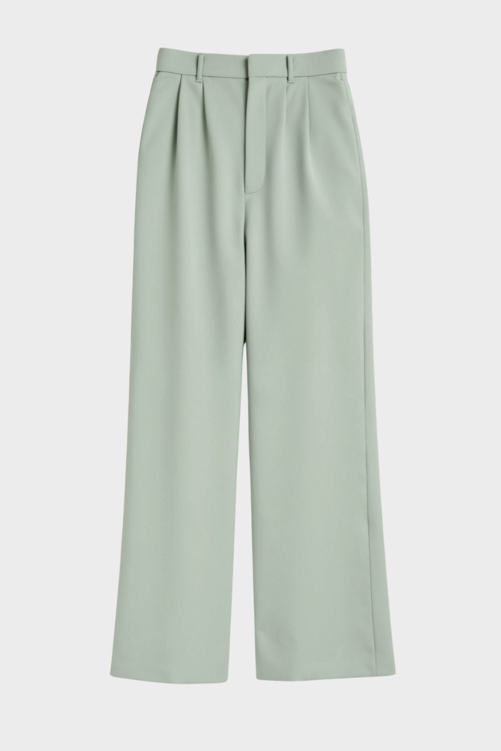Damen Palazzo Stoffhose High Waist – Rückansicht