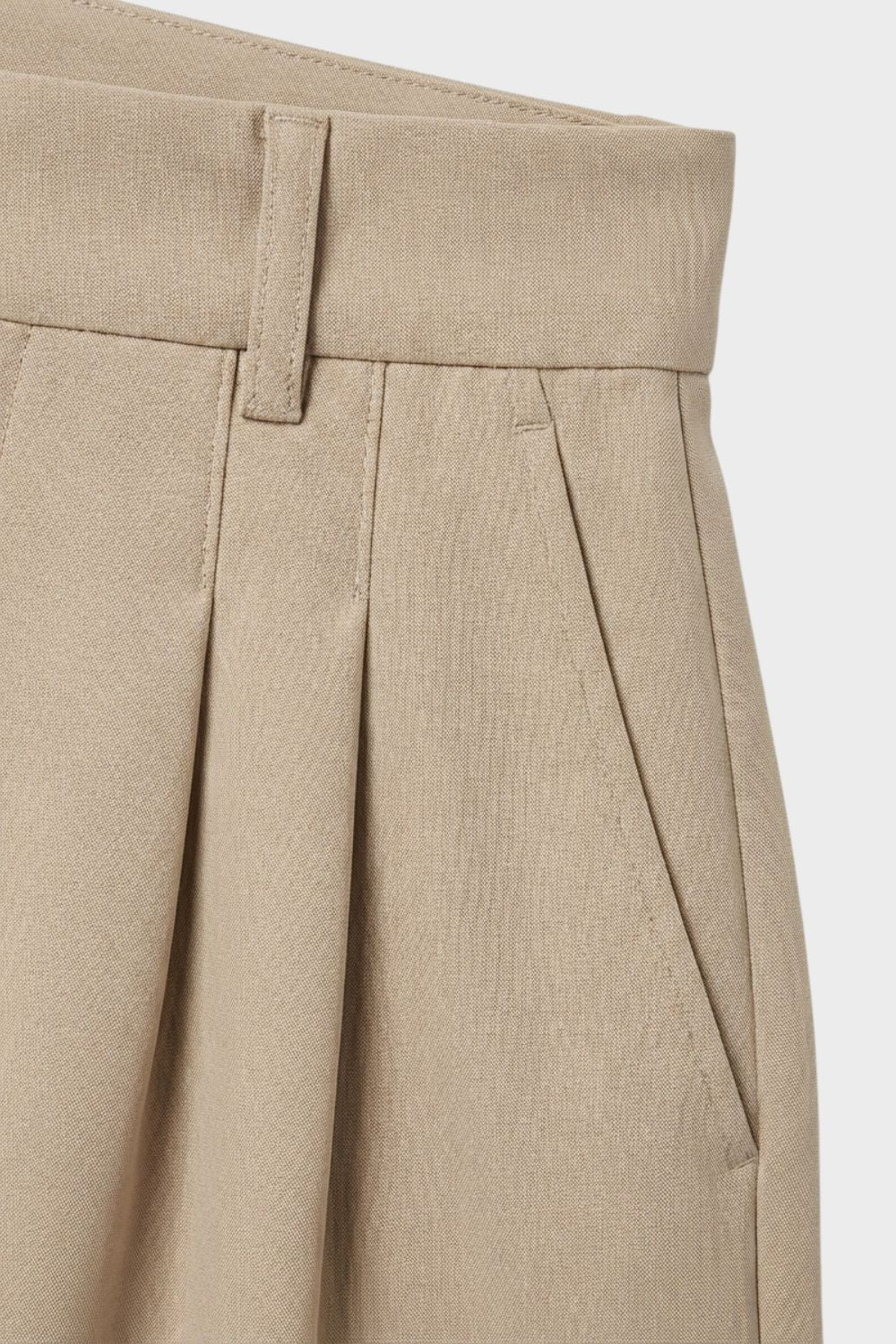 Damen Palazzo Stoffhose High Waist – Detail-Ansicht