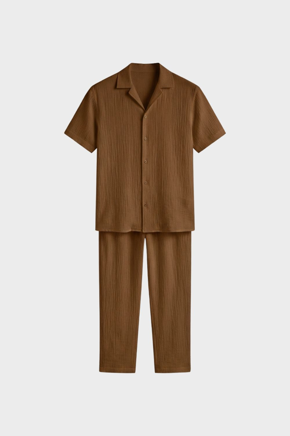 Herren Pyjama Set Baumwolle Kurzarm – Lifestyle-Look