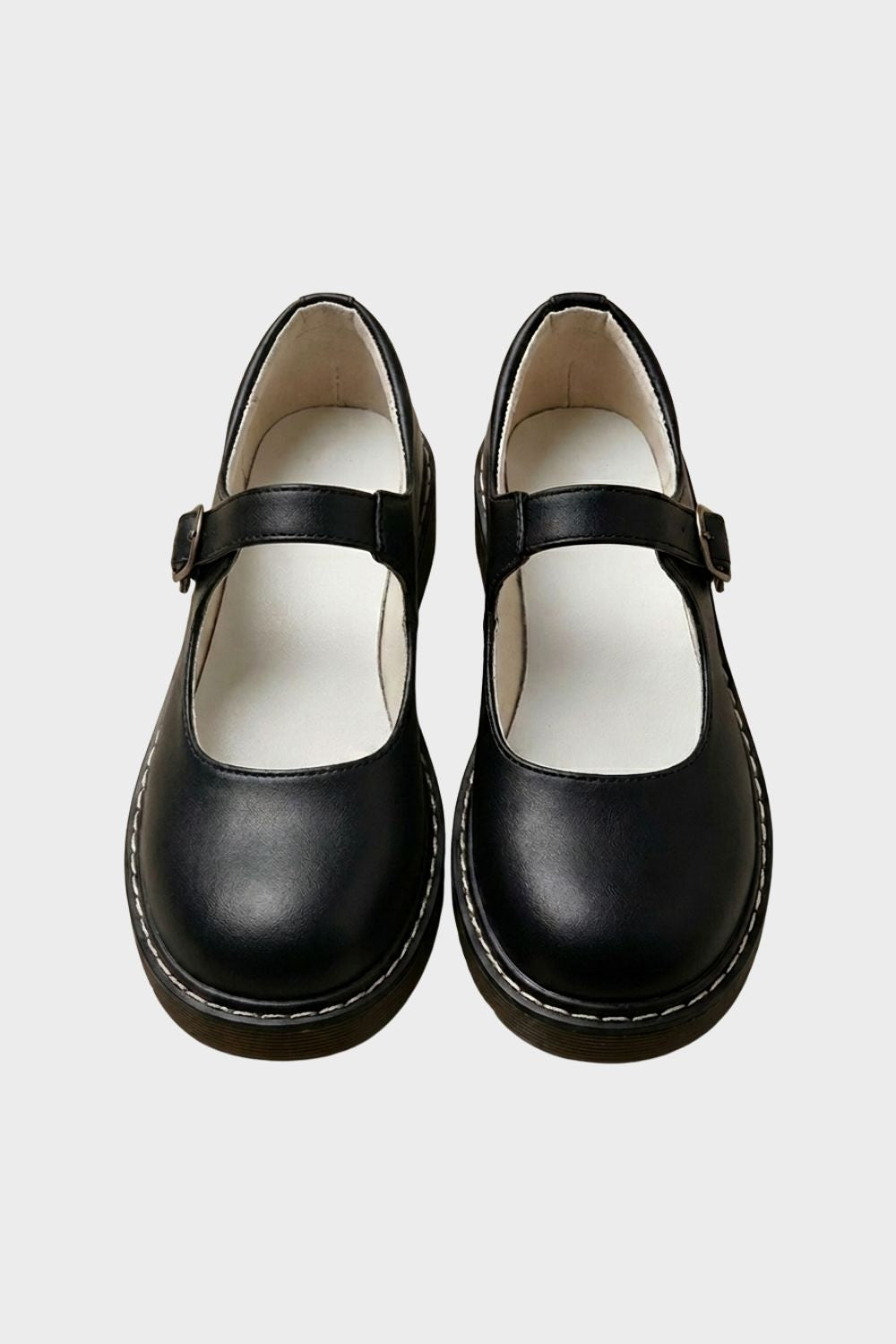 Damen Ballerinas Riemen Schnalle Mary Jane – Material-Detail