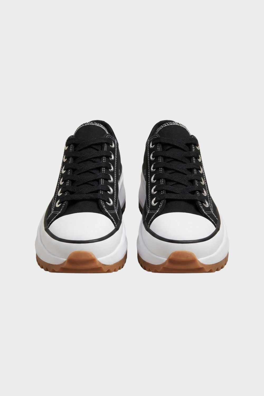 Damen Plateau-Sneaker Canvas Chunky-Sohle – Lifestyle-Look