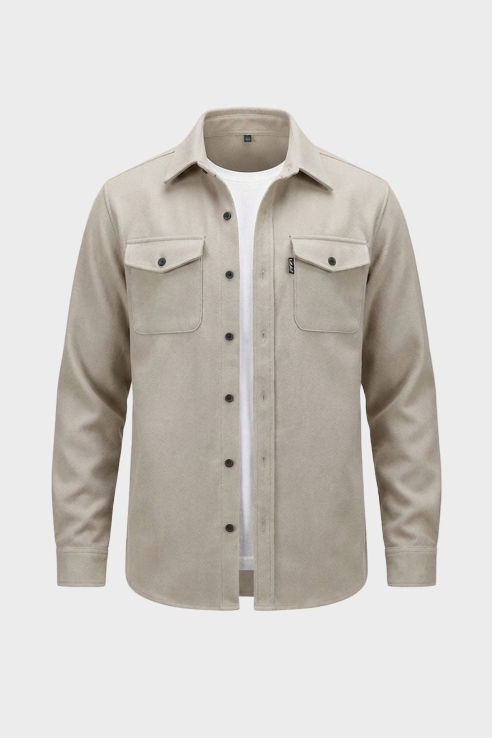 Herren Overshirt Twill Flap-Pockets – Lifestyle-Look