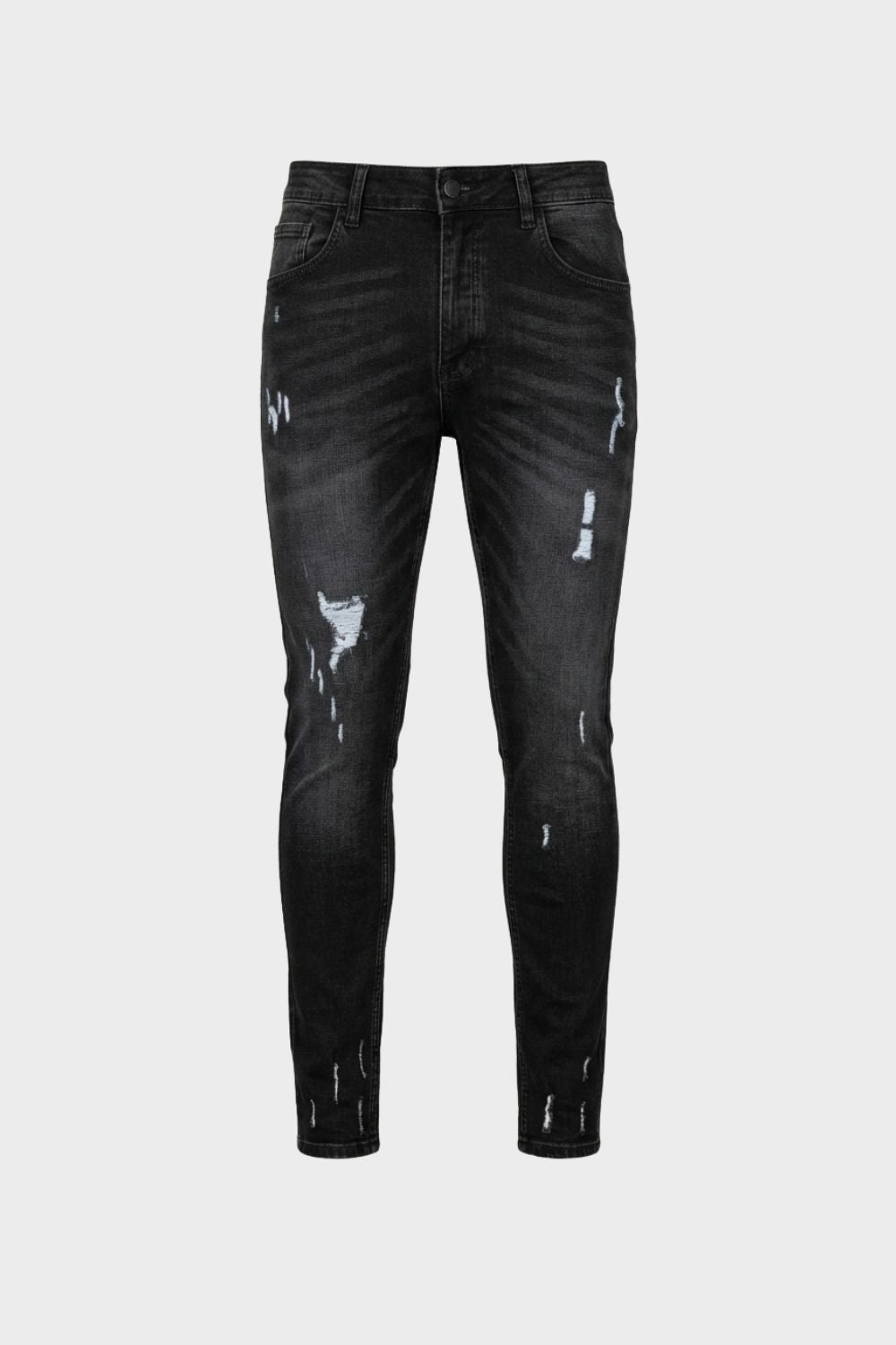Herren Skinny Jeans Used-Distressed – Lifestyle-Look