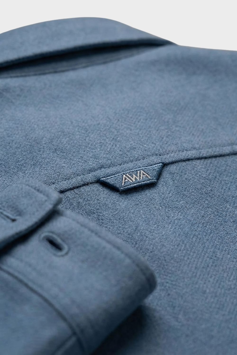 Herren Overshirt Twill Flap-Pockets – Profil-Ansicht