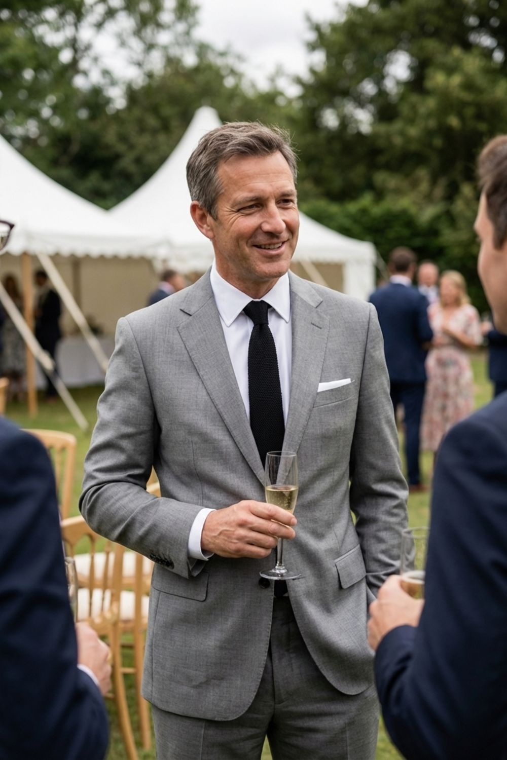 Herren Anzug 3-teilig Grau einreihig – Lifestyle-Look