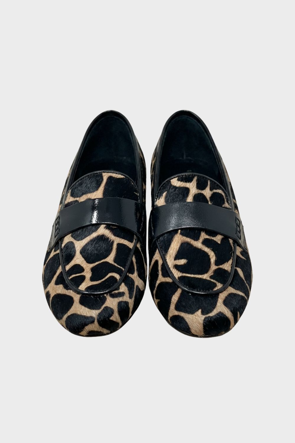 Damen Slip-On Loafer Leopardenmuster Mule – Hauptansicht