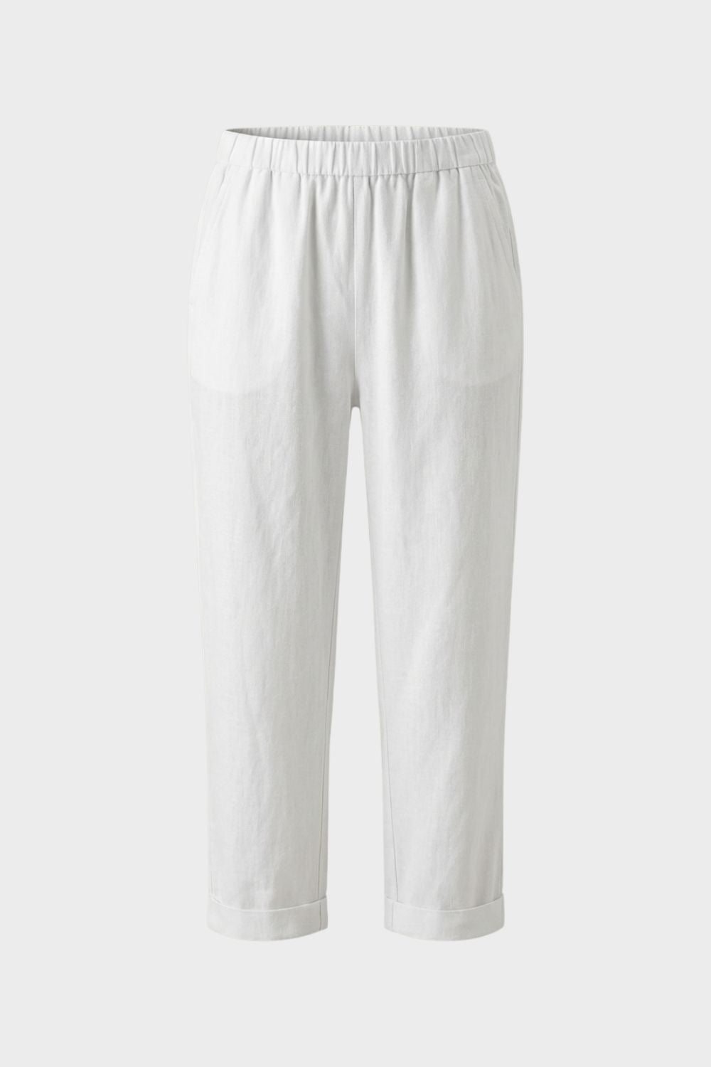 Damen Leinen 7/8-Hose Elastik-Bund – Hauptansicht
