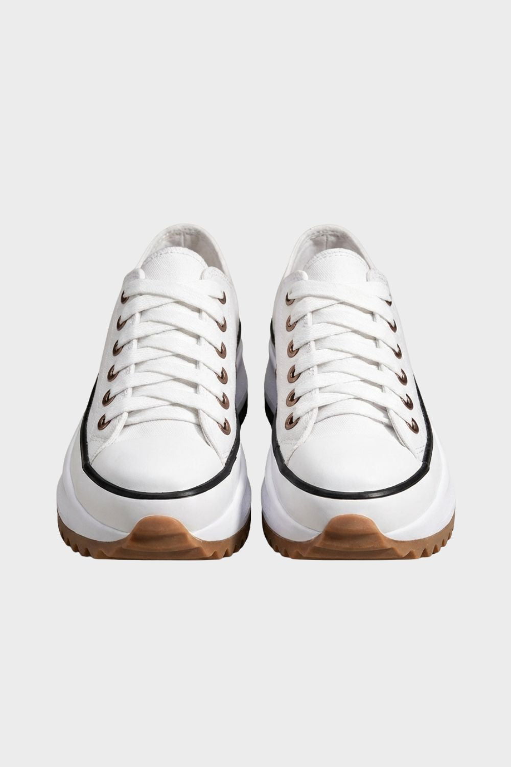 Damen Plateau-Sneaker Canvas Chunky-Sohle – Material-Detail