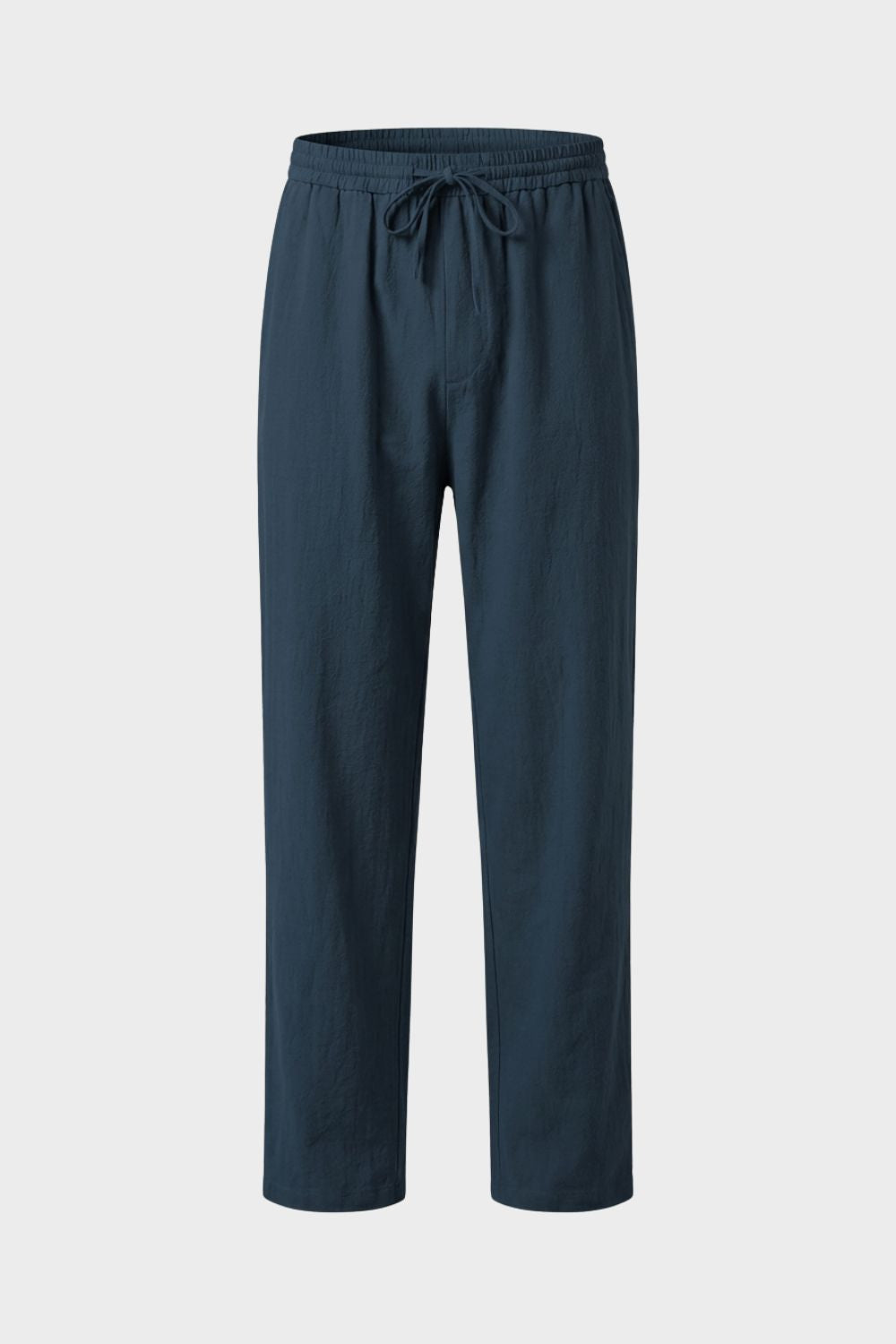Herren Leinen-Hose Kordelzug – Material-Detail