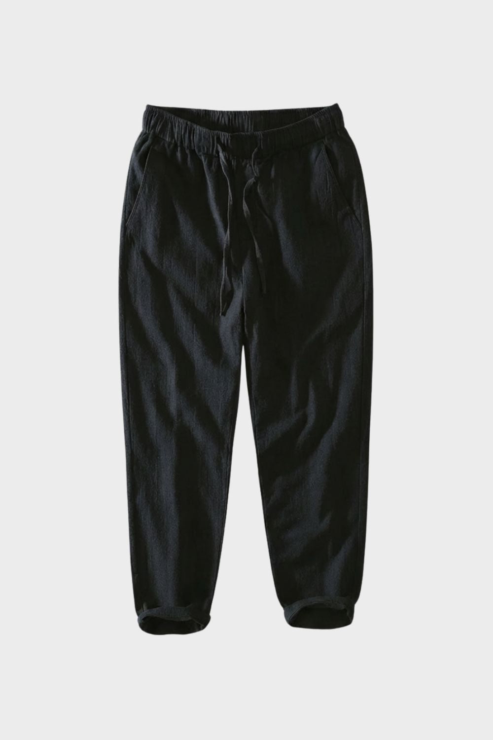 Herren Relaxed-Linenhose Loose-Fit – Material-Detail