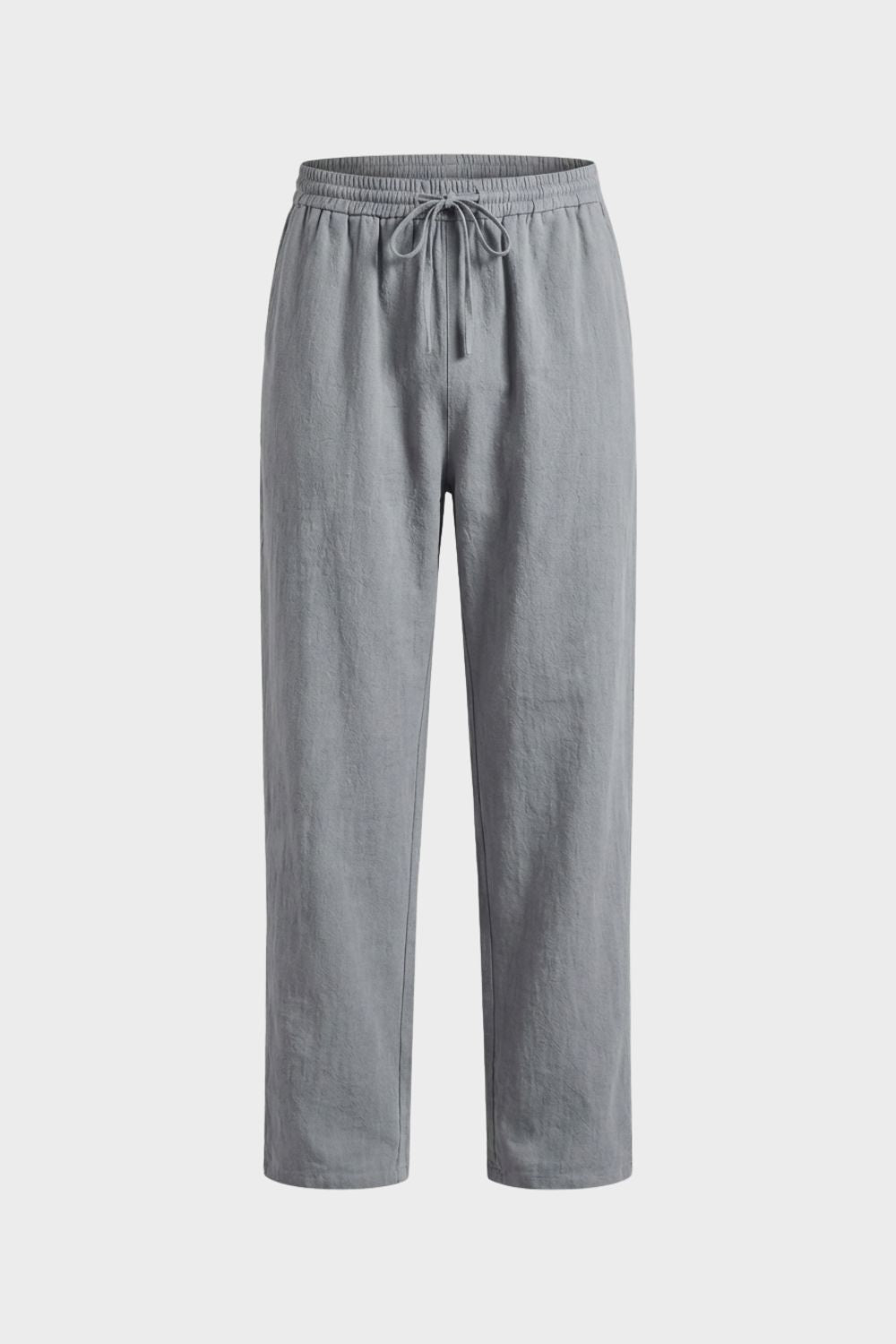 Herren Leinen-Hose Kordelzug – Rückansicht