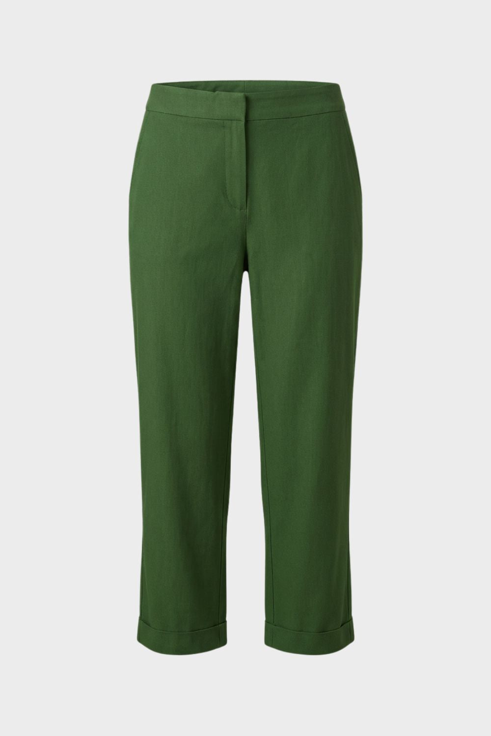 Damen Leinen 7/8-Hose Elastik-Bund – Rückansicht