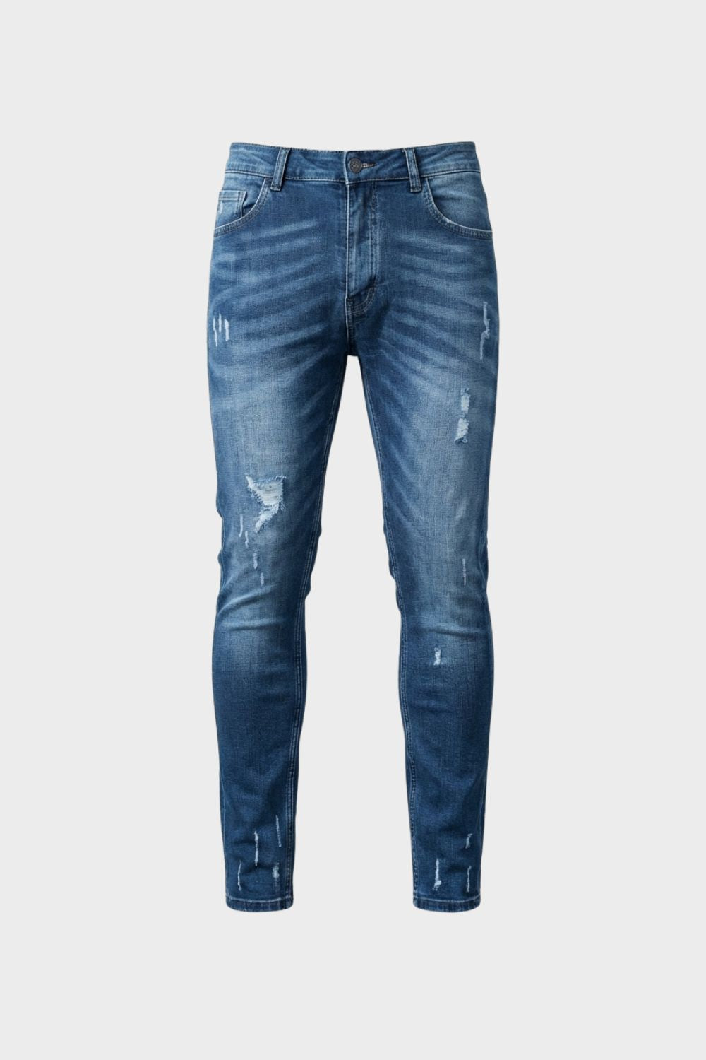 Herren Skinny Jeans Used-Distressed – Rückansicht