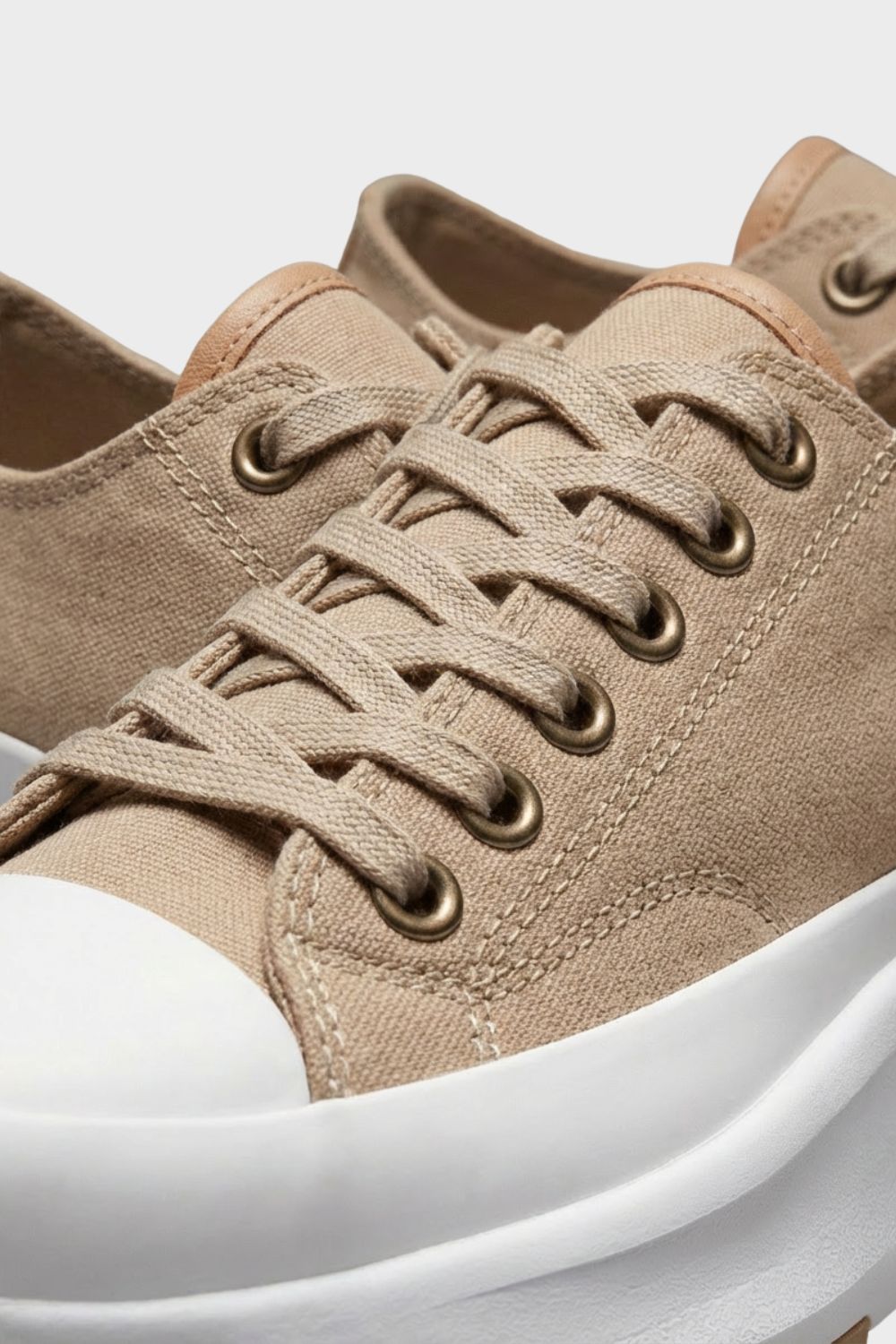 Damen Plateau-Sneaker Canvas Chunky-Sohle – Detail-Ansicht