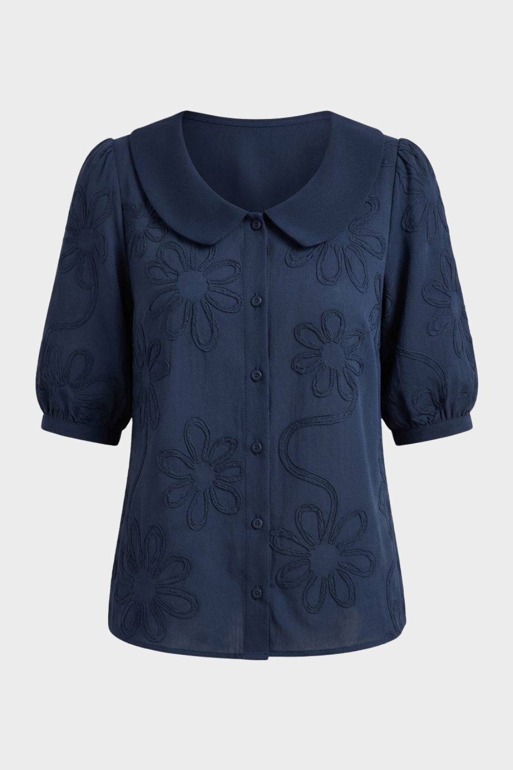 Damen Daisy-Bluse Peter-Pan Puffärmel – Farb-Übersicht