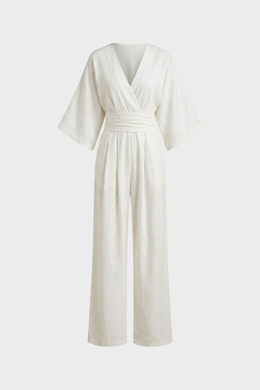 Damen Wickel-Jumpsuit V-Neck Cross-over – Hauptansicht