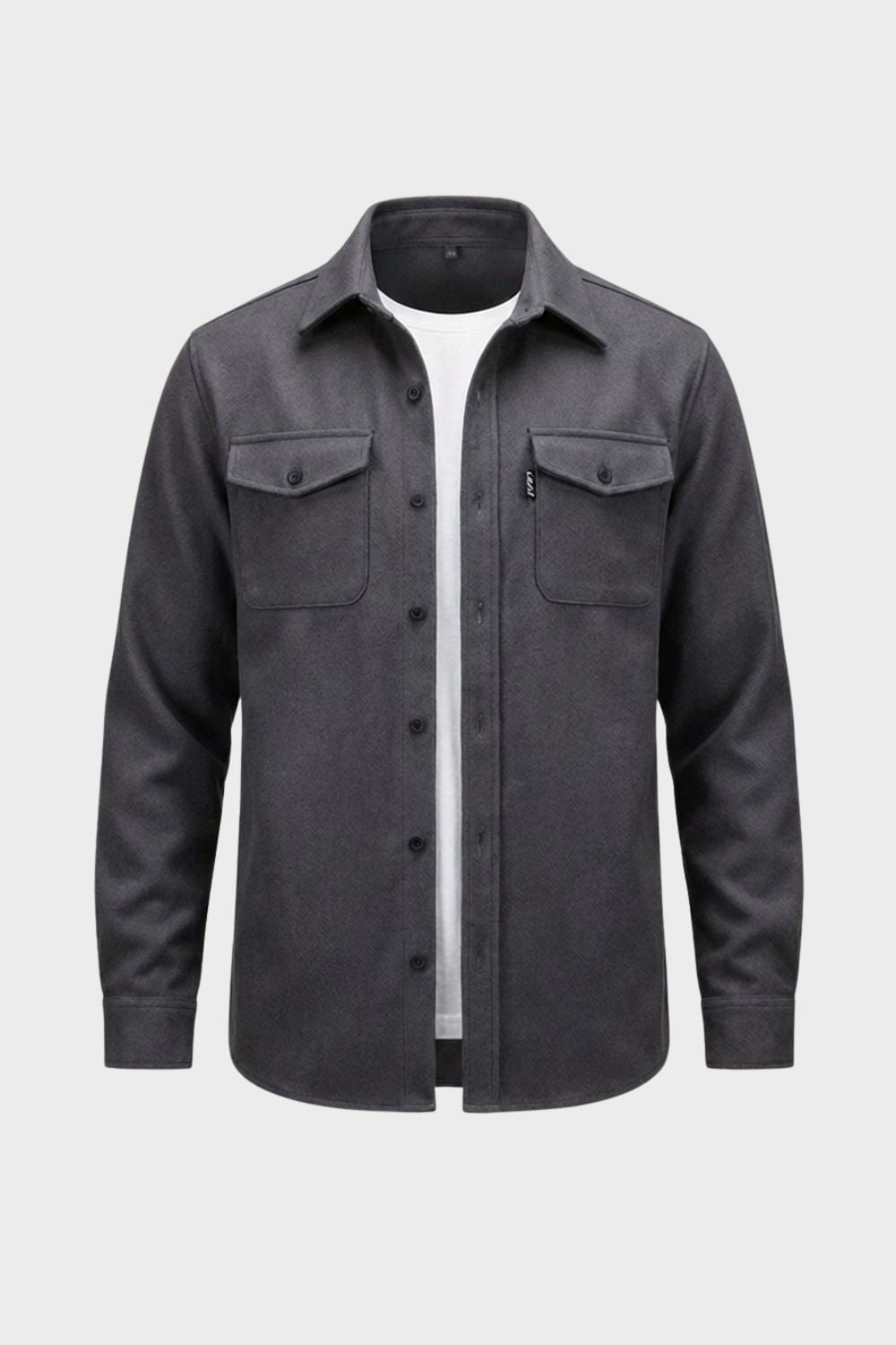 Herren Overshirt Twill Flap-Pockets – Größentabelle