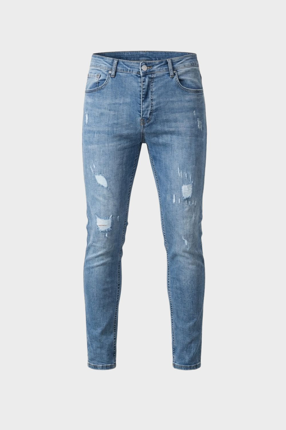 Herren Skinny Jeans Used-Distressed – Größentabelle