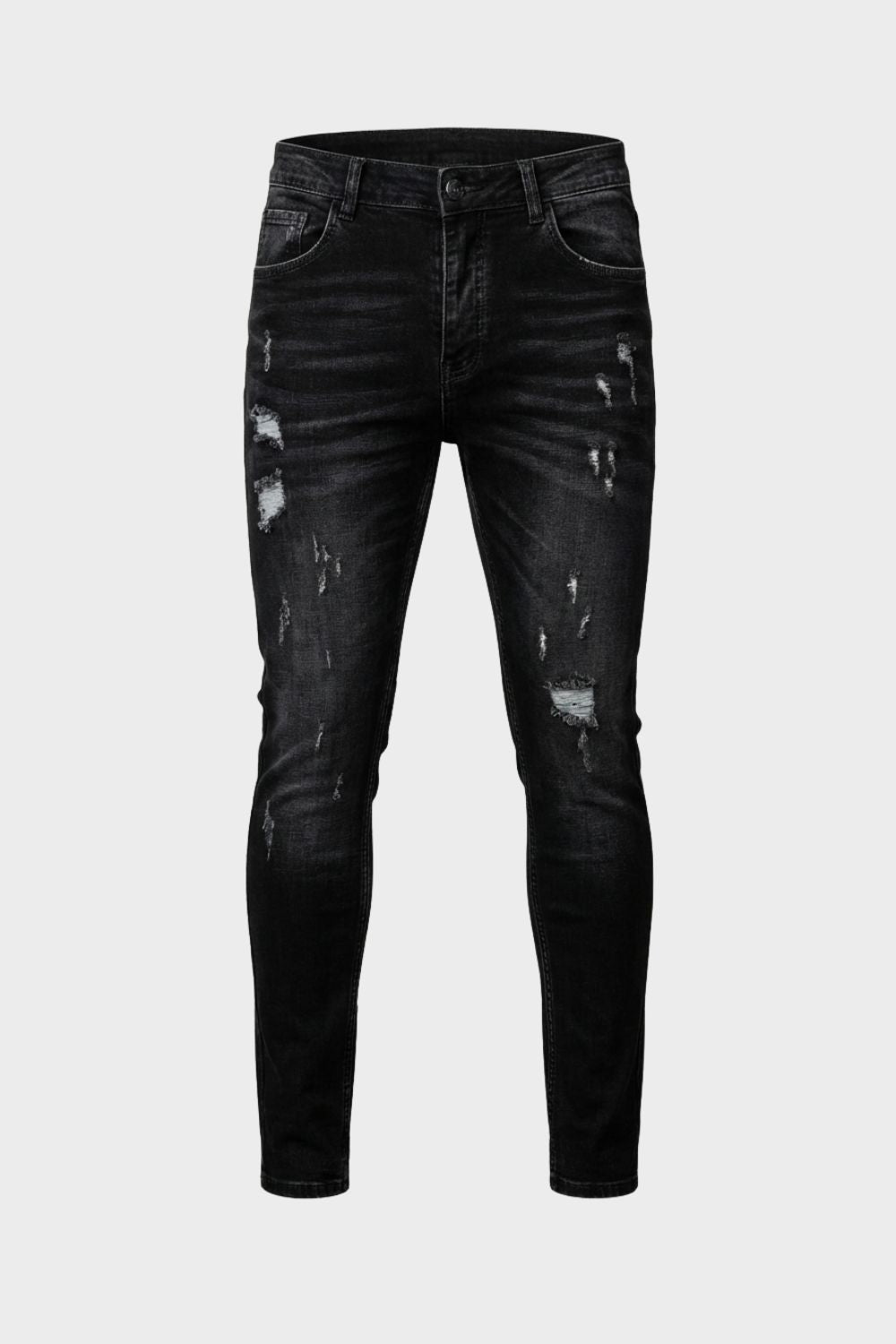 Herren Skinny Jeans Used-Distressed – Styling-Inspiration