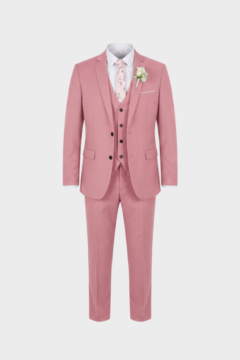 Herren Hochzeitsanzug 3-teilig Slim Weste – Styling-Inspiration