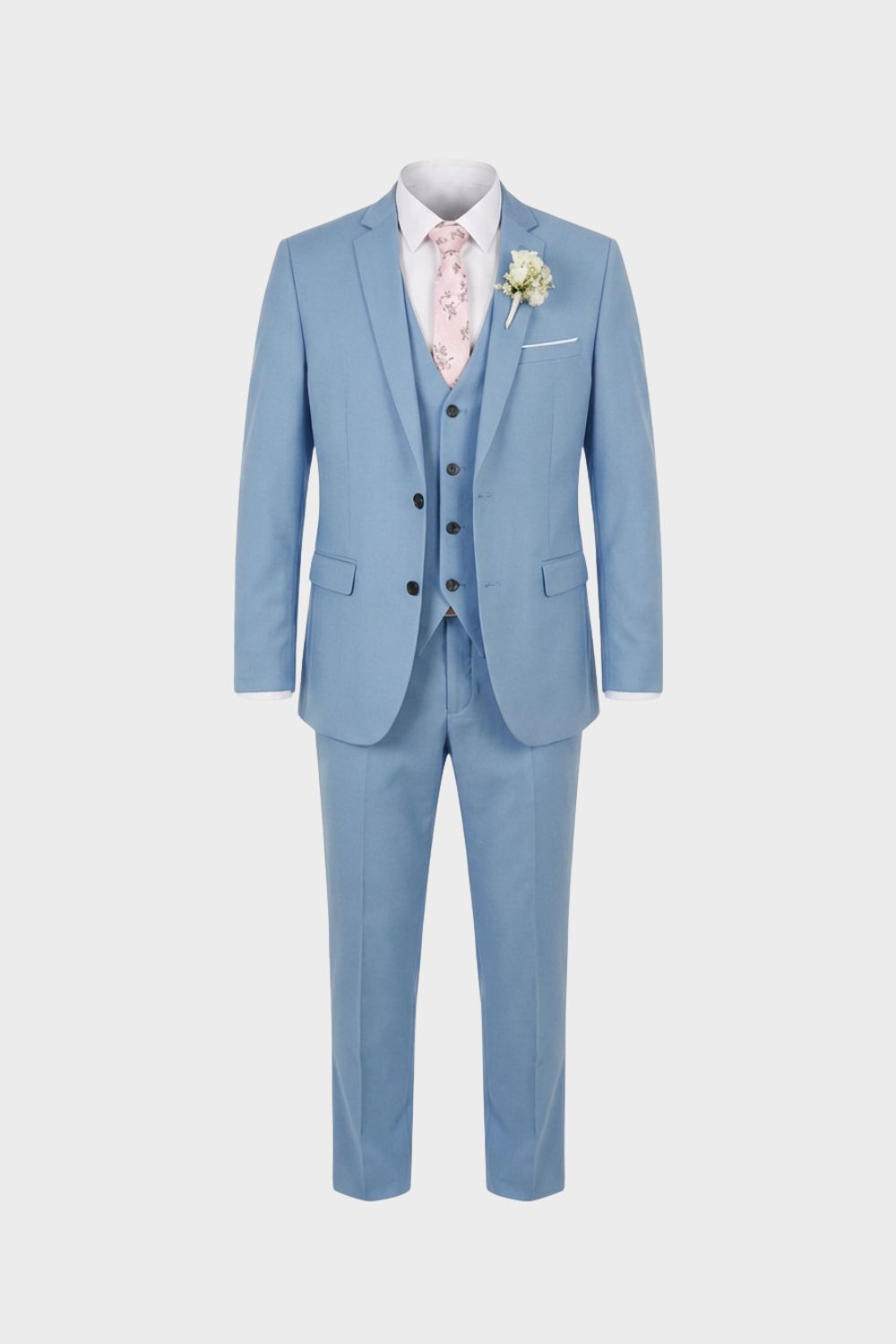 Herren Hochzeitsanzug 3-teilig Slim Weste – Detail Verarbeitung