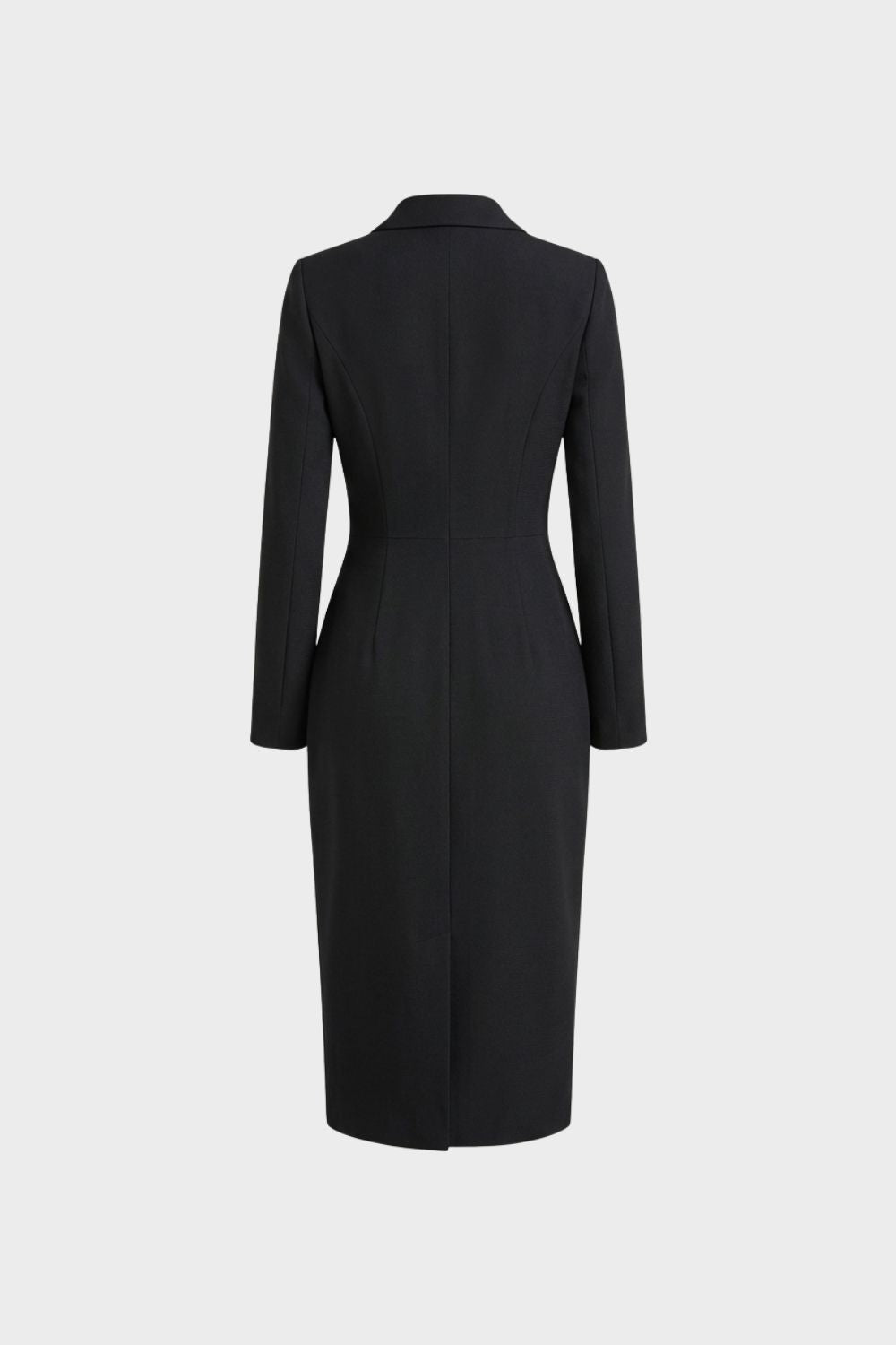 Damen Midi-Blazerkleid Notch-Revers – Detail-Ansicht