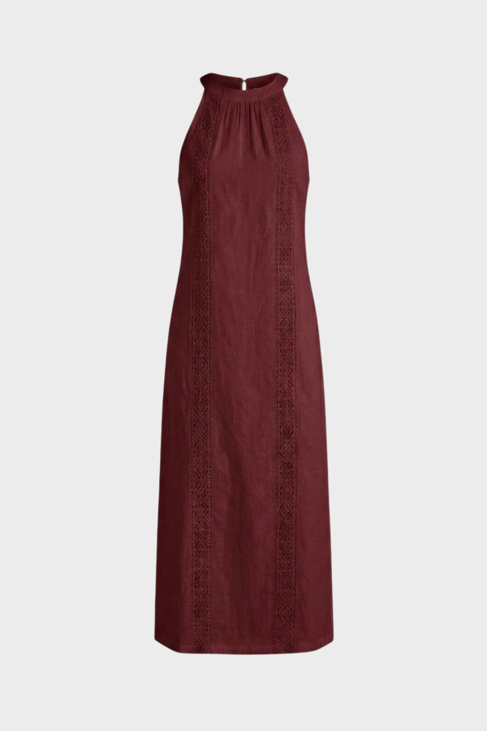 Damen Maxikleid Mock-Neck ärmellos – Lifestyle-Look