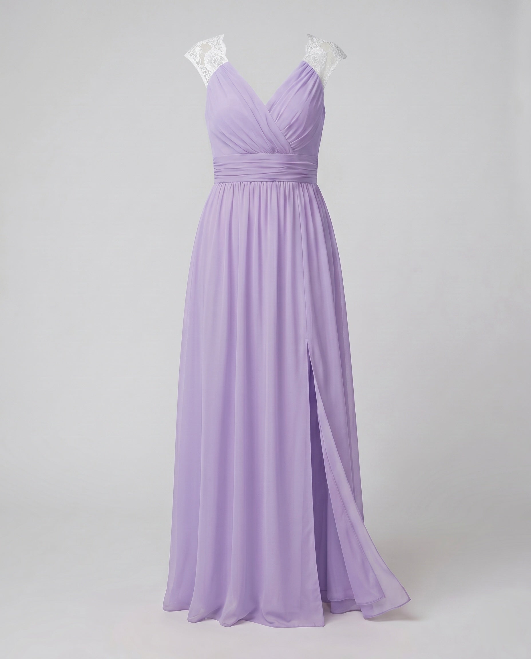 Damen Abendkleid V-Ausschnitt Langarm Maxi – Tragestil-Beispiel