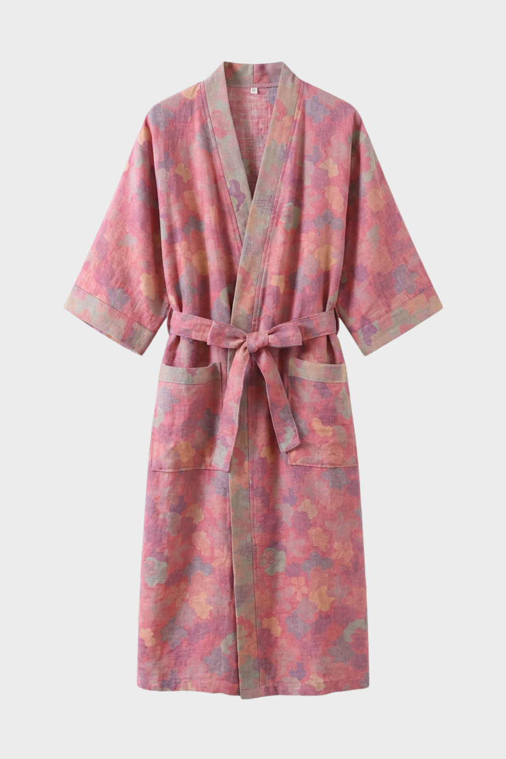 Damen Kimono | Bademantel knielang Gürtel